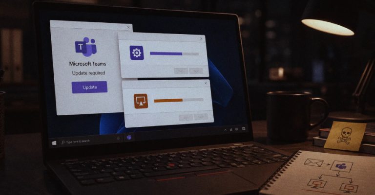 La Operación BlueDash despliega Level RMM y ScreenConnect a través de una falsa actualización de Teams